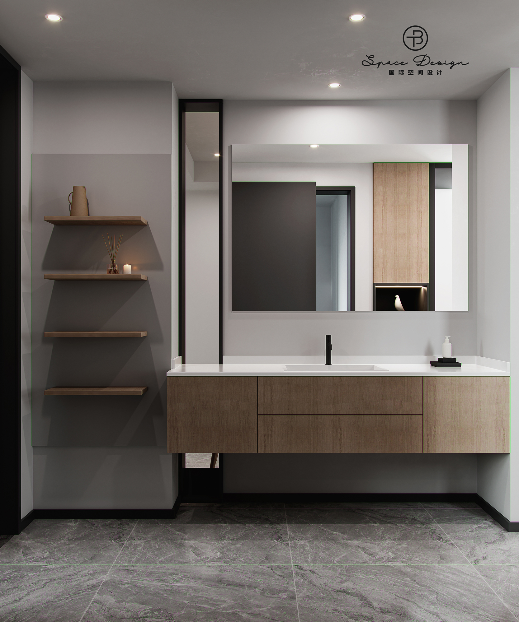 极致简约温暖治愈的家丨中国通州丨T·B 国际空间设计-29