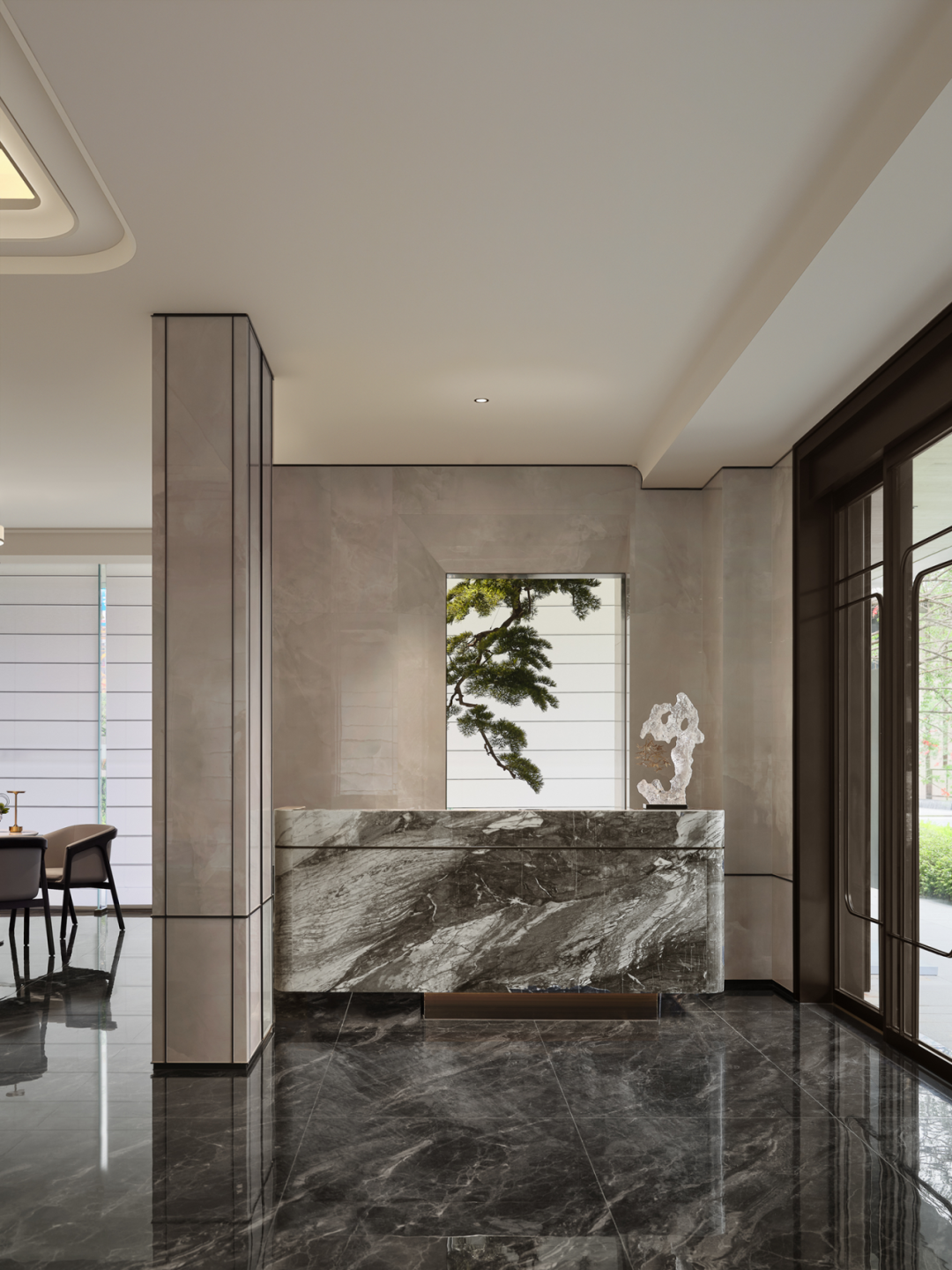 项目|北辰府售楼部当代营销空间-5