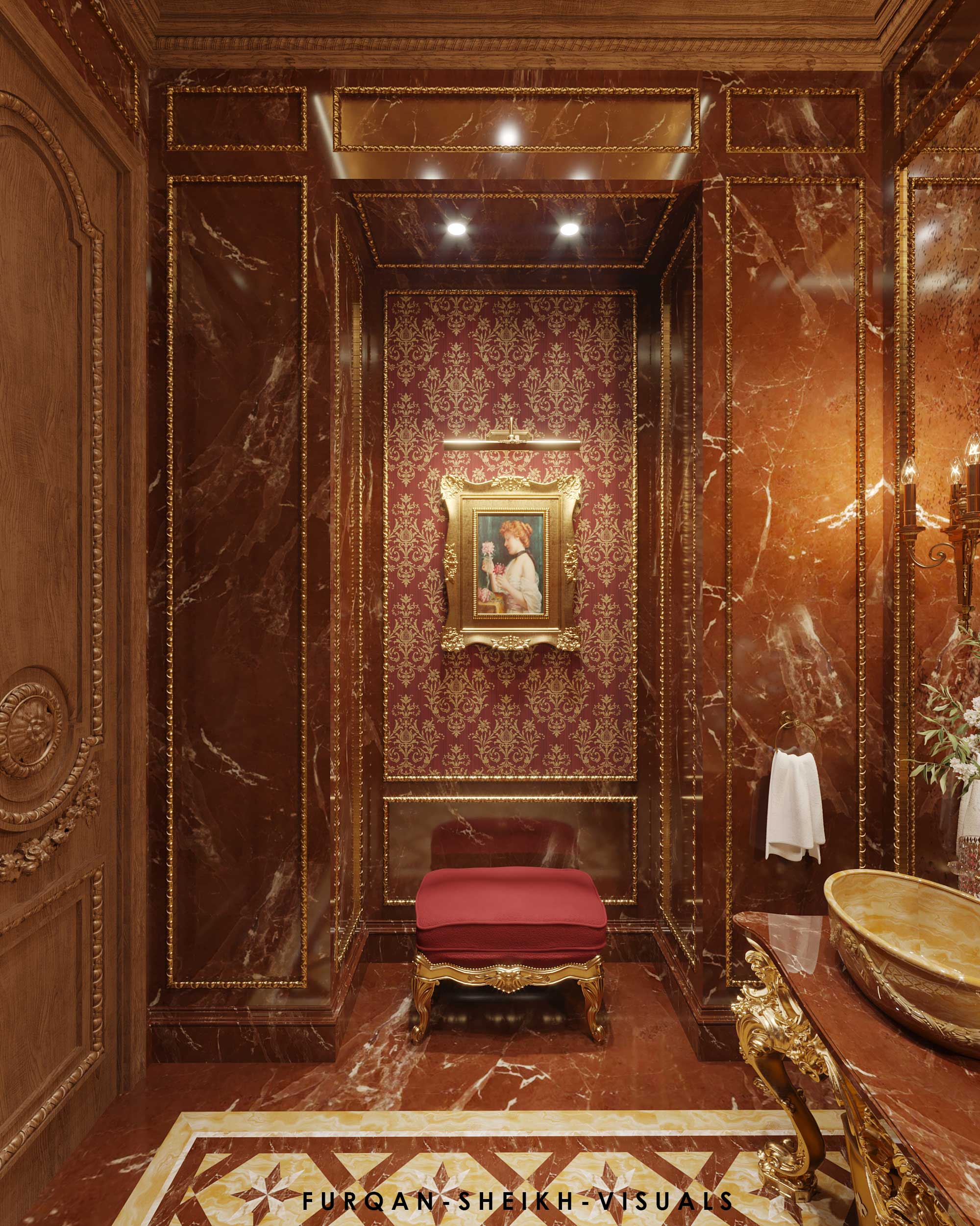 Visualization : Classical BathRoom (Dubai)-5