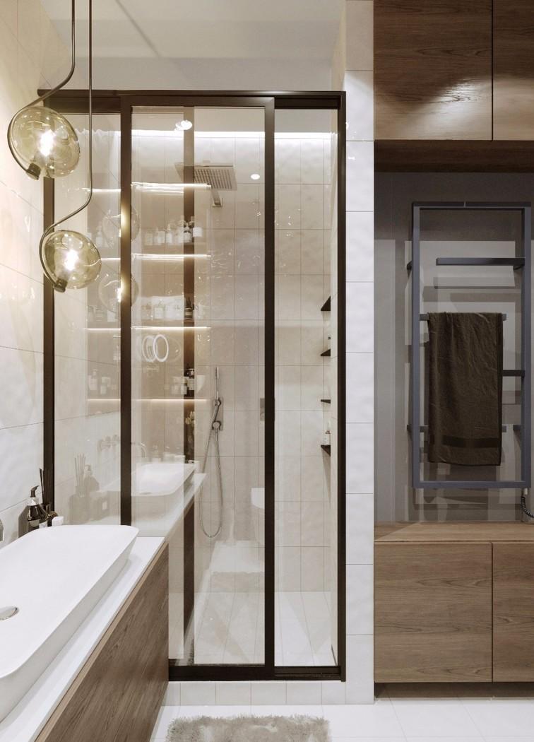 蓝色与金属元素打造的现代家居设计-0