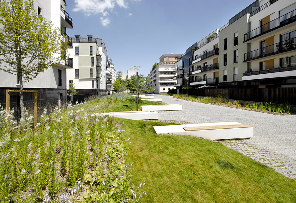 法国巴黎 Allée de Berlin Spandau 人行通道景观设计-9