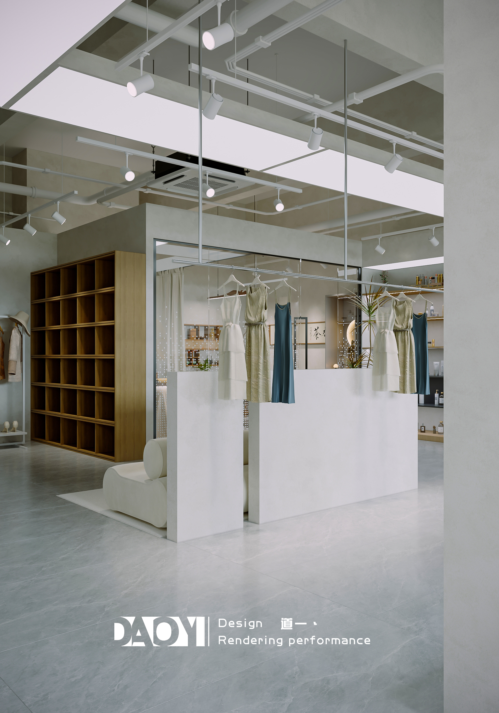 「不负韶华」品牌服装店室内设计丨「DAOYI 道一丶」设计团队-23