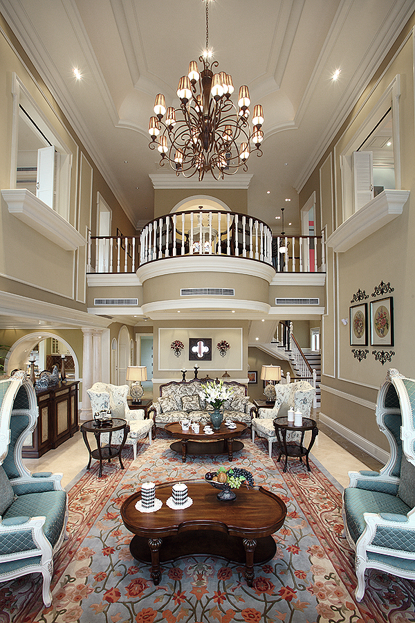 法式简约家装别墅样板房-31