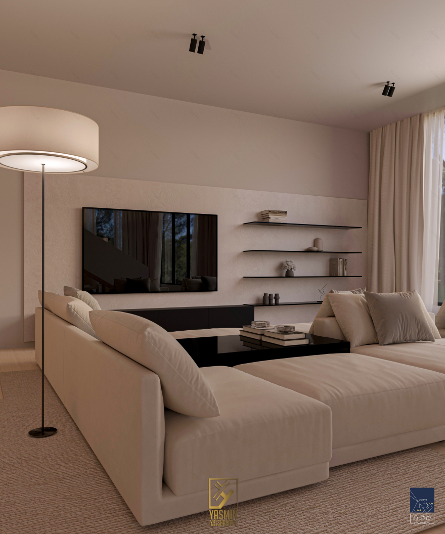 极简主义大厅设计丨yasminy.elsharawy-14