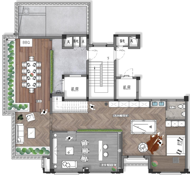 象山民宿、税务局大厅改造等——17 级室内设计优秀作品展示-79