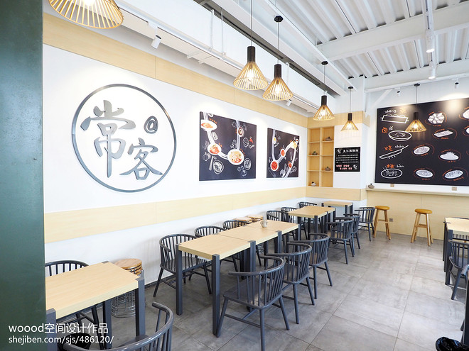 20万元餐饮空间105平米装修案例丨常客餐饮空间设计-12