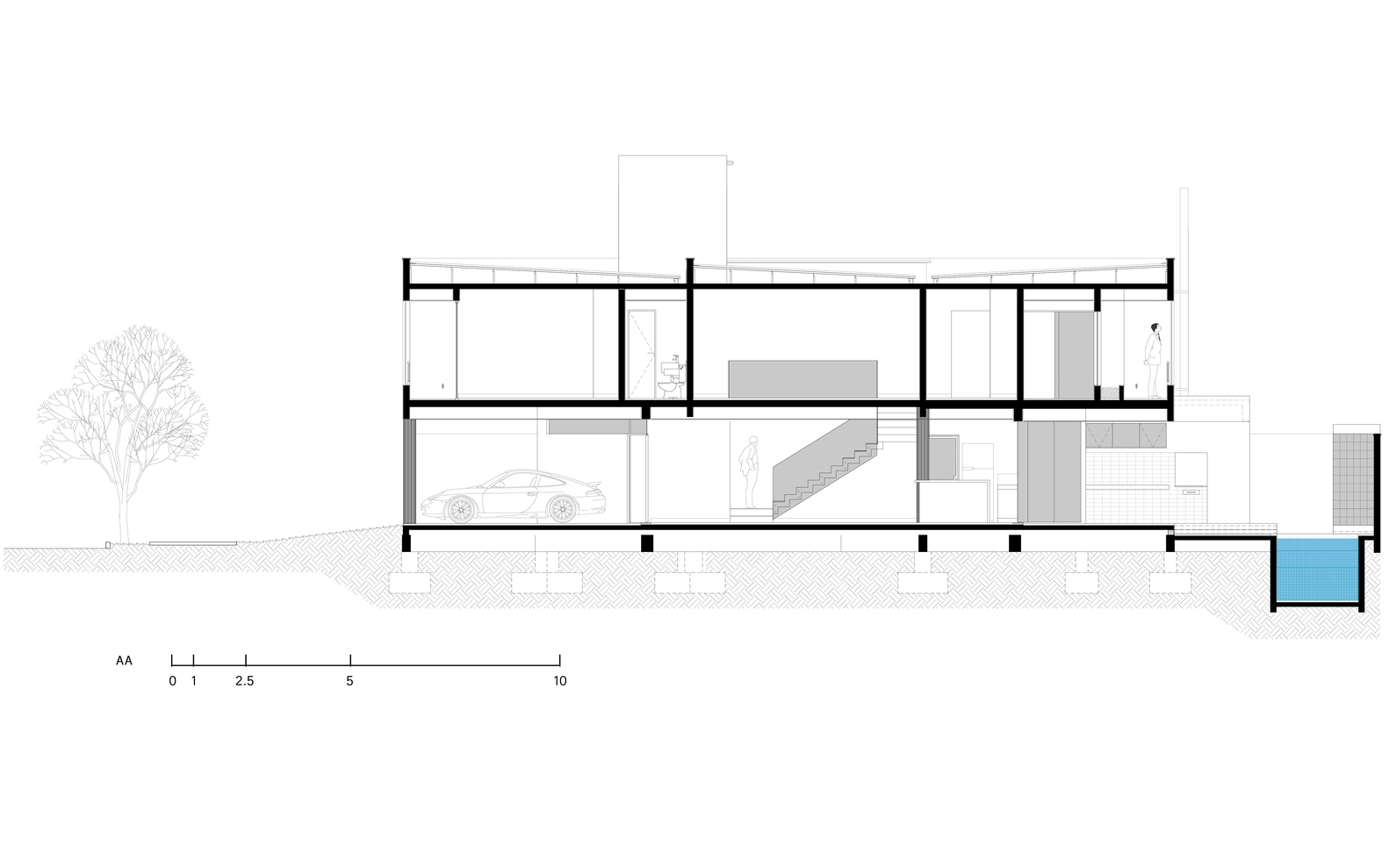 巴西 DBP House | 灵动布局，光影交织的生态住宅-44
