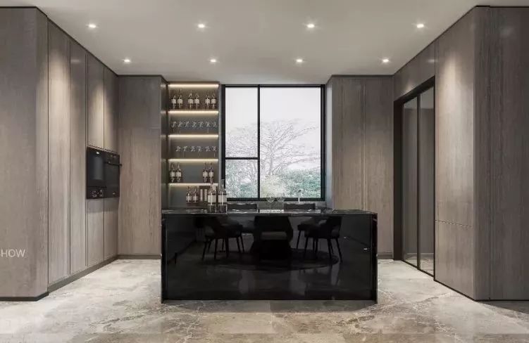 《墨》极简黑白灰,打造诗意栖息空间-45