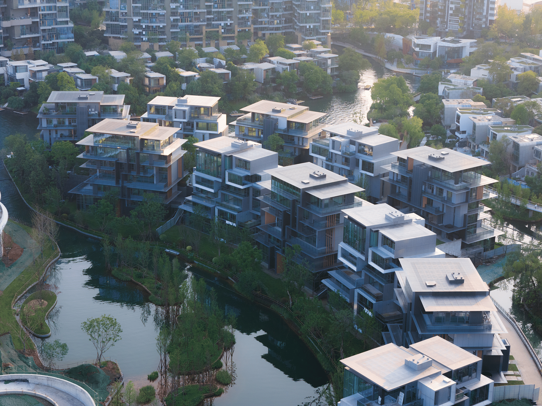 成都麓湖黑石岛垂直五联排别墅丨中国成都丨line+ studio-46