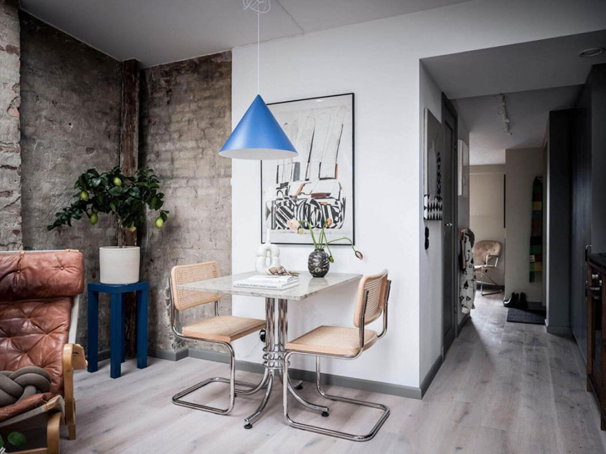 30㎡瑞典小阁楼,工业风设计魅力十足-7