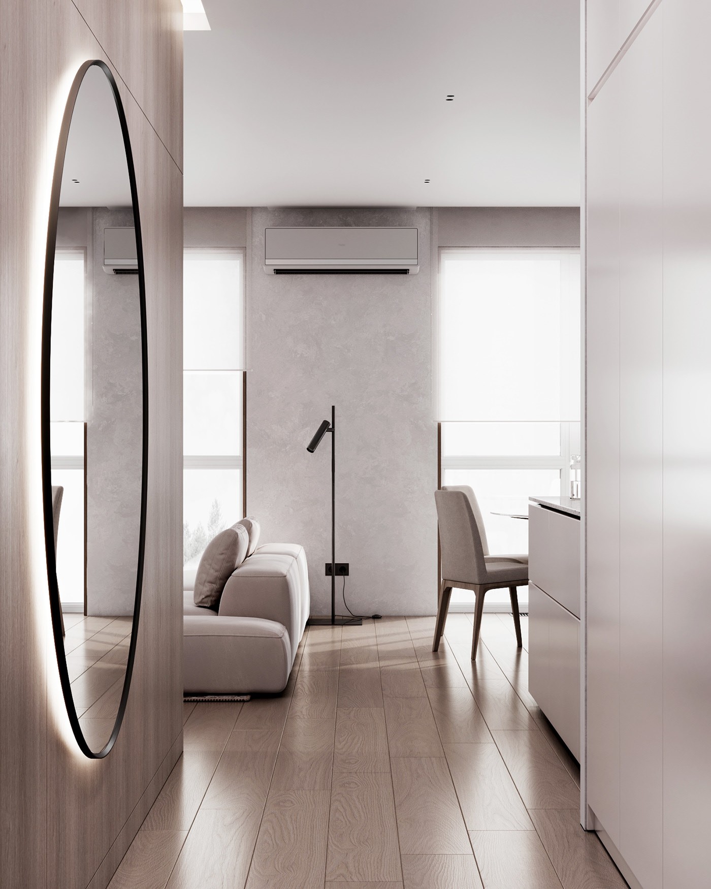 73㎡浅色系公寓设计 既舒适又温馨！-0