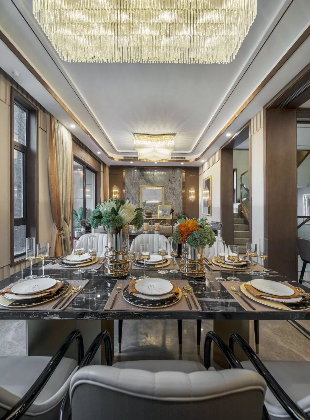 长沙湘潭新城璟隽别墅样板房 | 低调轻奢的大都会风格-19