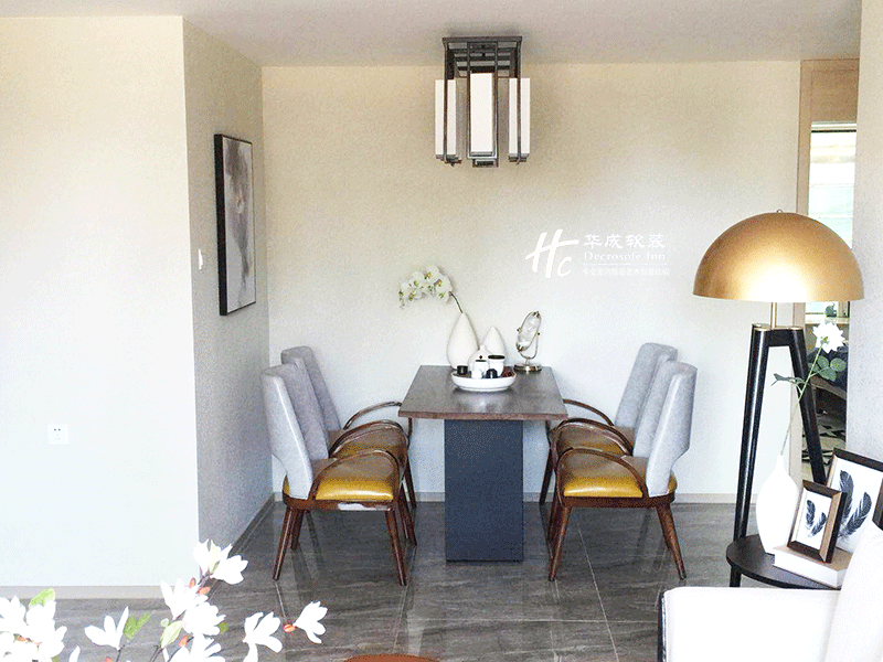 【华成美域设计】兆信-禧悦湾样板间F3-1 75㎡雅致国风-15