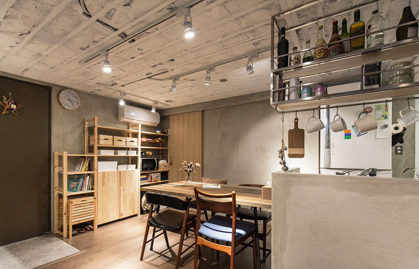 现代日式风！台北 26 坪挑高楼中楼亲子宅-5