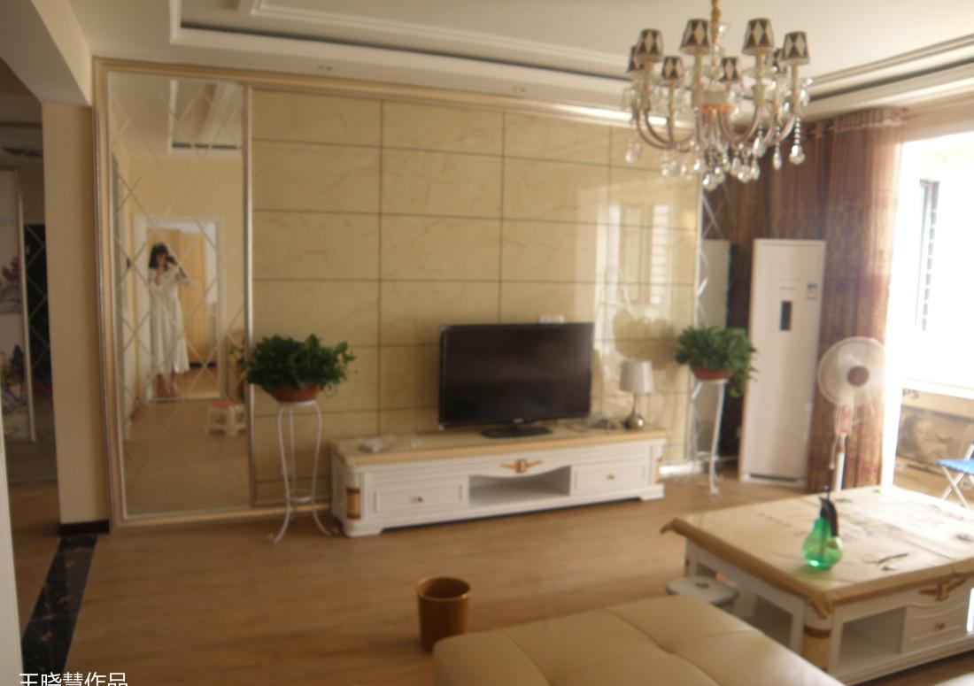 
实景案例二简欧干挂石材菱形车边境电视墙 -11