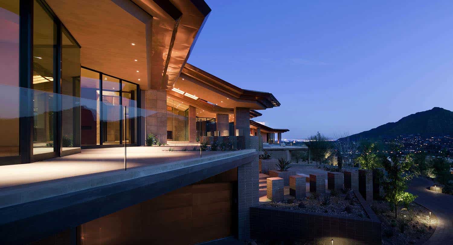 Modern desert home set on a rocky hillside with spectacular city views-2