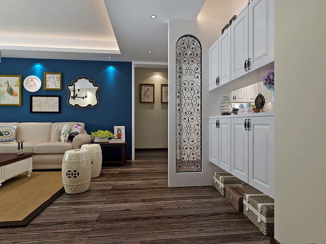 【上海实创装饰】130m²美式精品公寓温暖人心-2