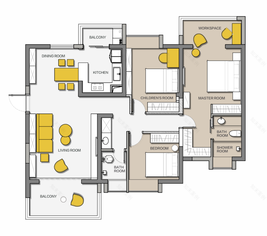 静谧黑+趣味橙,宁静自然的纯洁空间 | 宏福樘设计-49