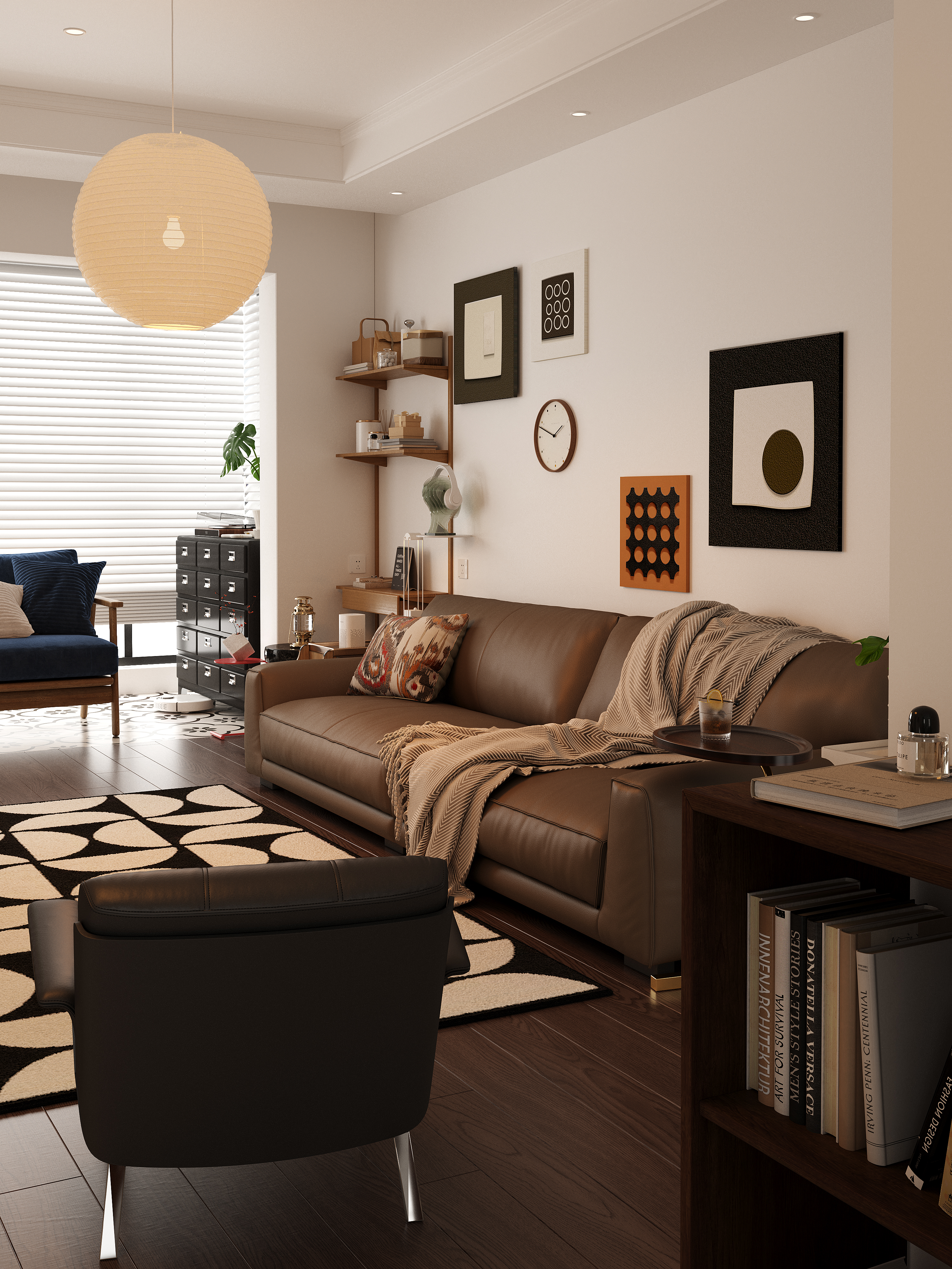 黑白棕搭配室内设计-8