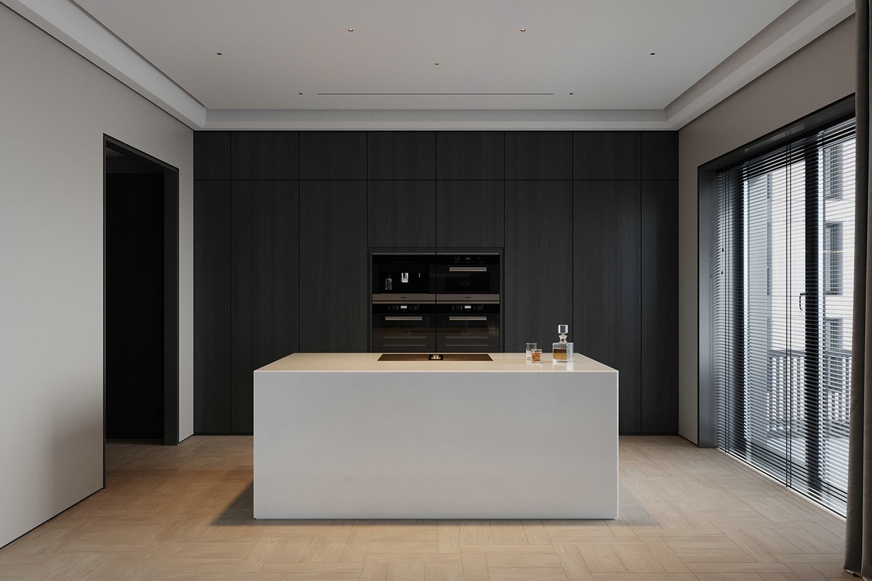 高级黑色系公寓设计-4