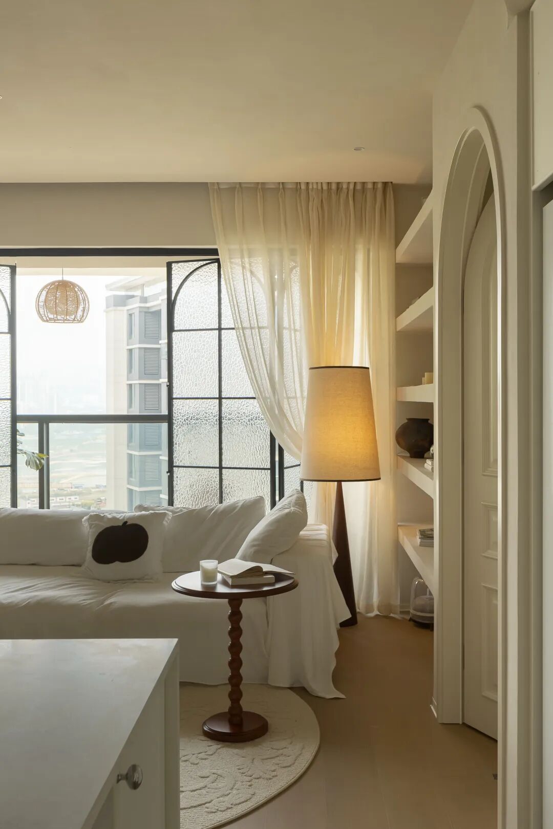 无向空间设计｜三室改一室的中古奶油风魔法-33