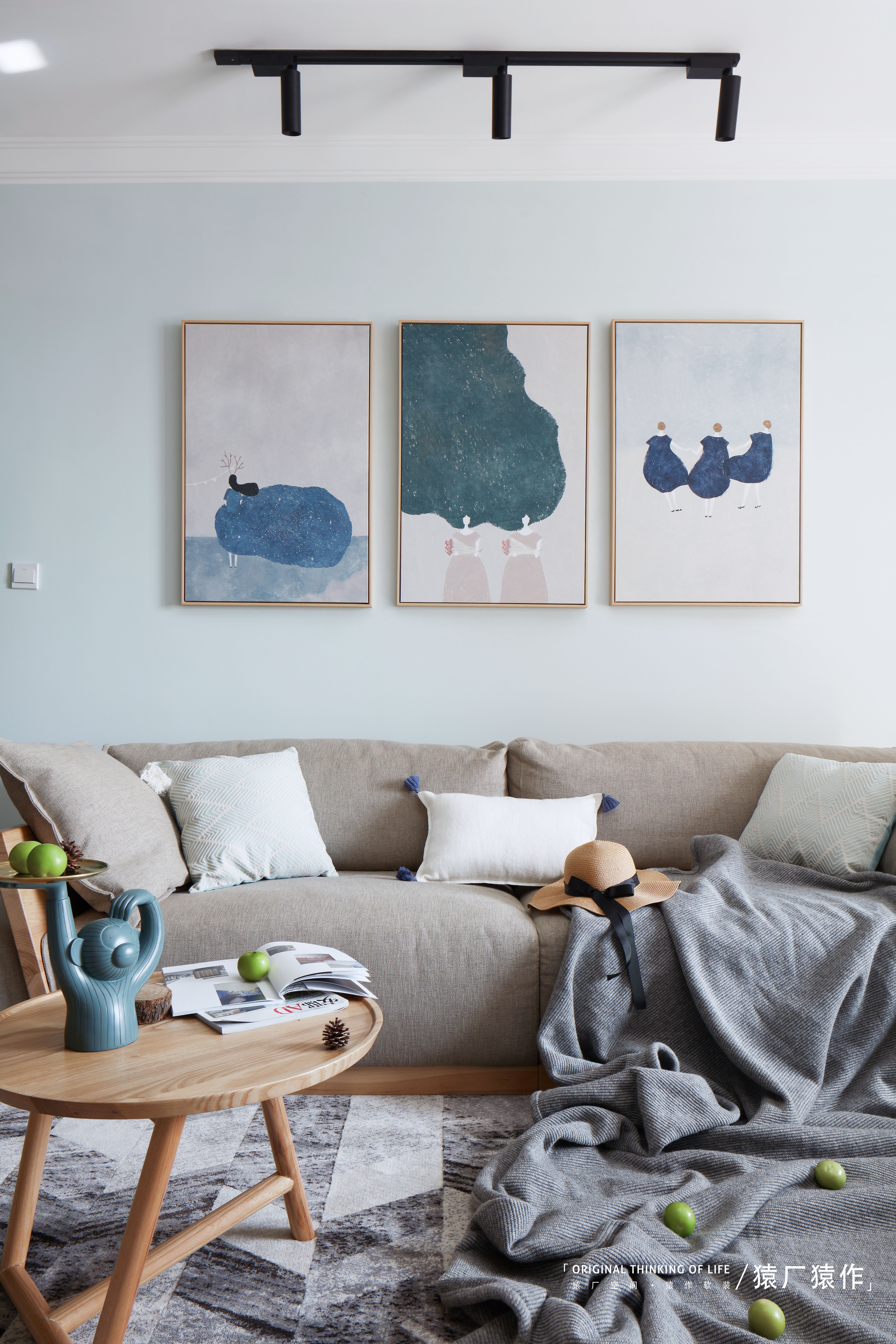 音乐灵感原木北欧风,打造 130㎡温馨成长空间-4