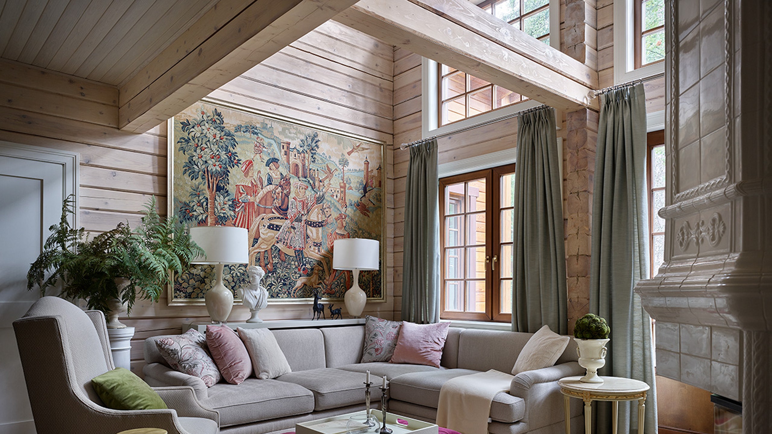 莫斯科郊区300㎡住宅室内更新项目丨俄罗斯莫斯科丨叶莲娜·恰布罗娃（Елена Чаброва）-2