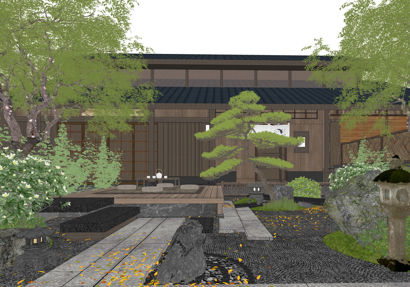 日式庭院景观-6