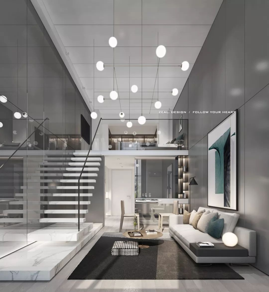 208th LOFT 倾听内心空间设计-3