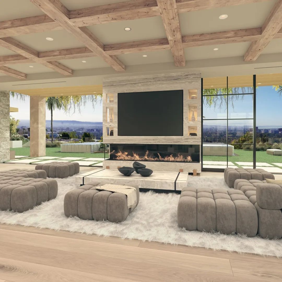 5300万美金梦幻宅邸！比佛利山庄OPAL首曝：悬浮泳池客厅颠覆豪宅认知-13