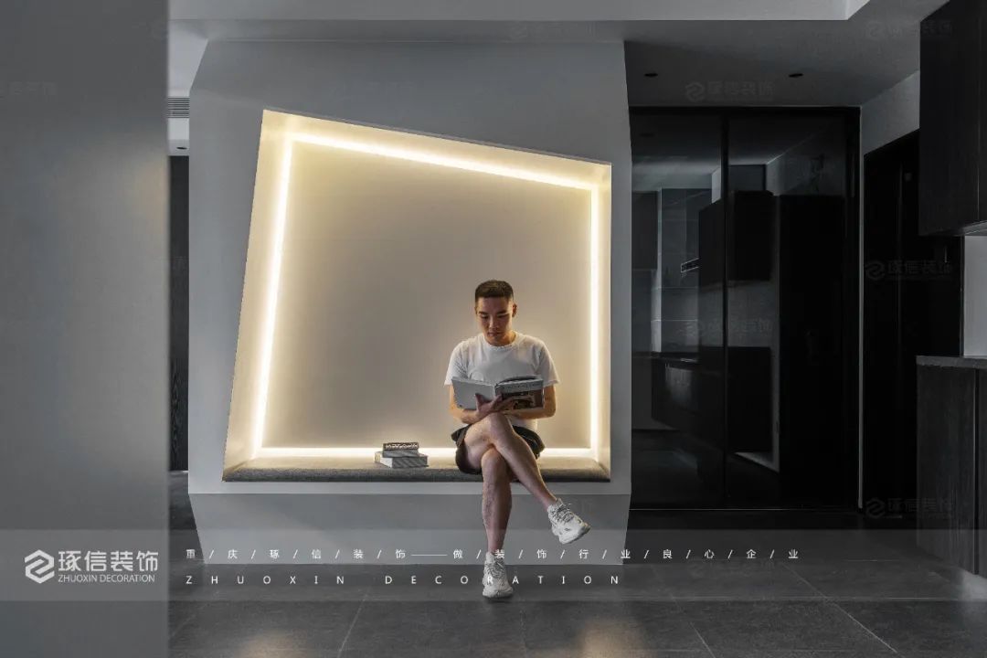 绿地樱园现代极简风住宅设计丨中国重庆丨重庆琢信装饰有限公司-2