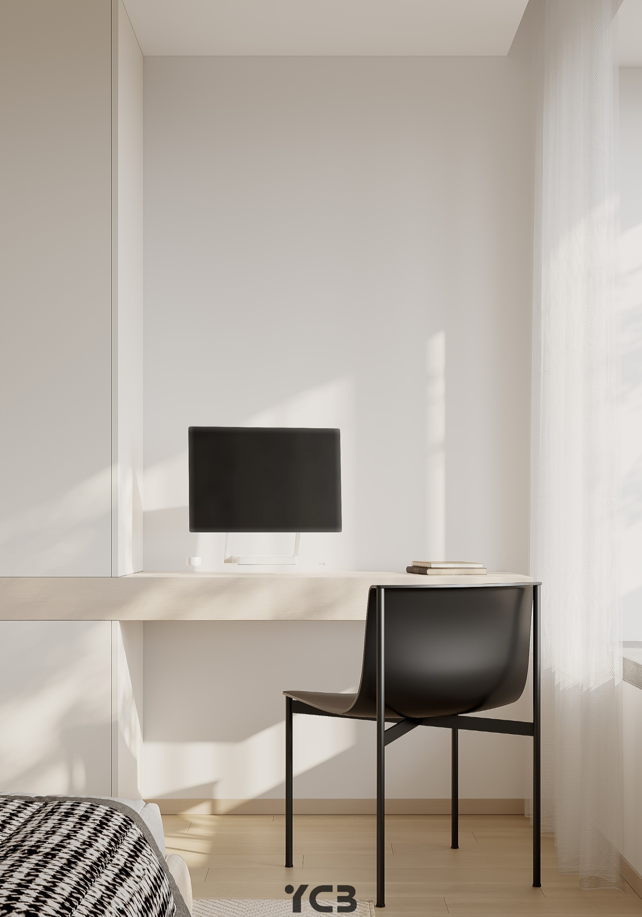 现代简约慢时光客厅空间丨几何建设-9