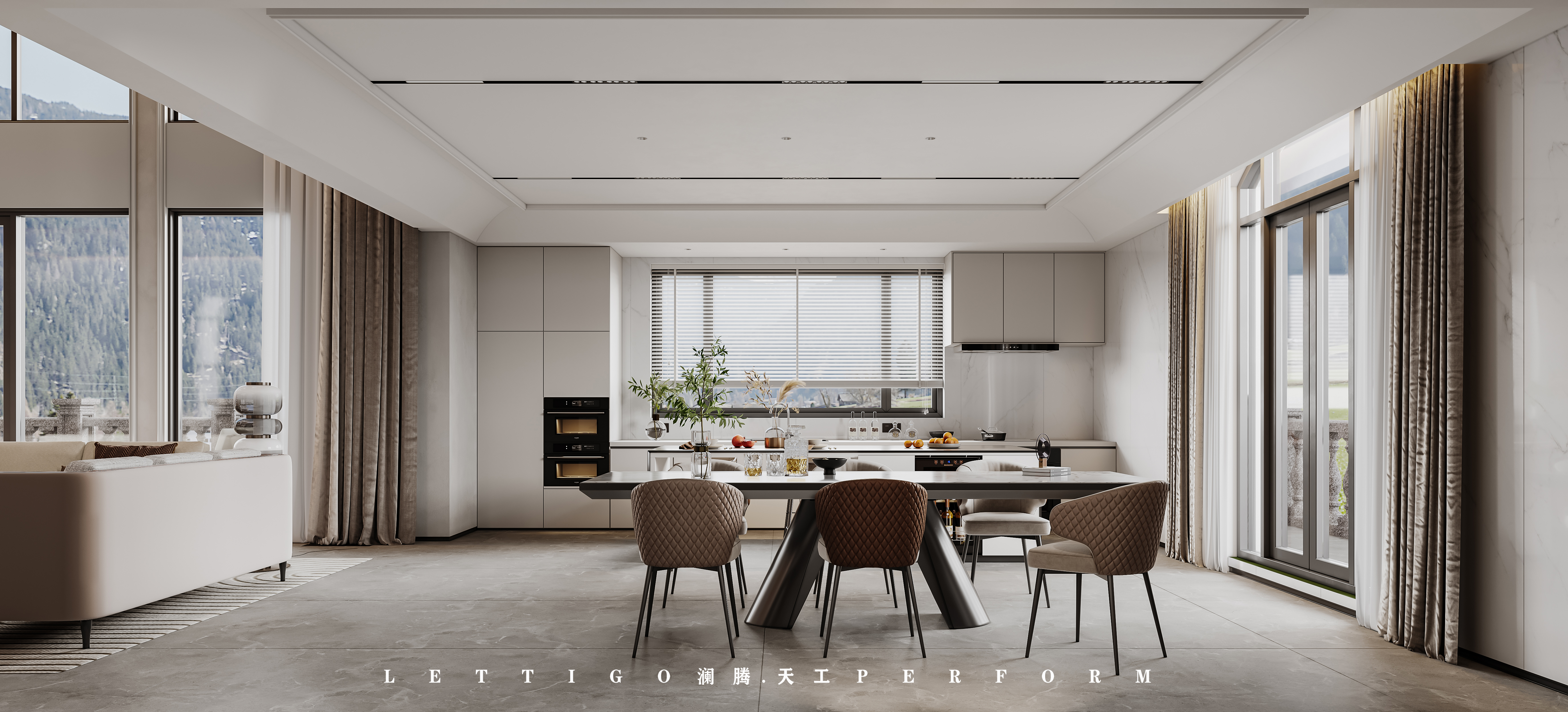 现代别墅|大宅设计|别墅设计|公共空间-8