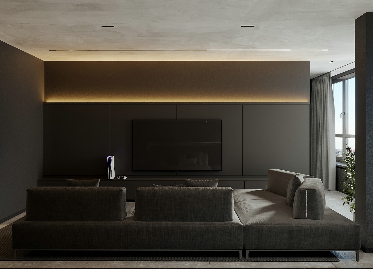 高级灰+高级黑空间设计 塑造空间立体感-2