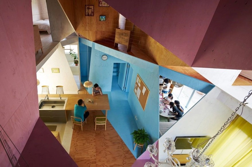 开放式六角形空间——日本Kame住宅房间设计-34