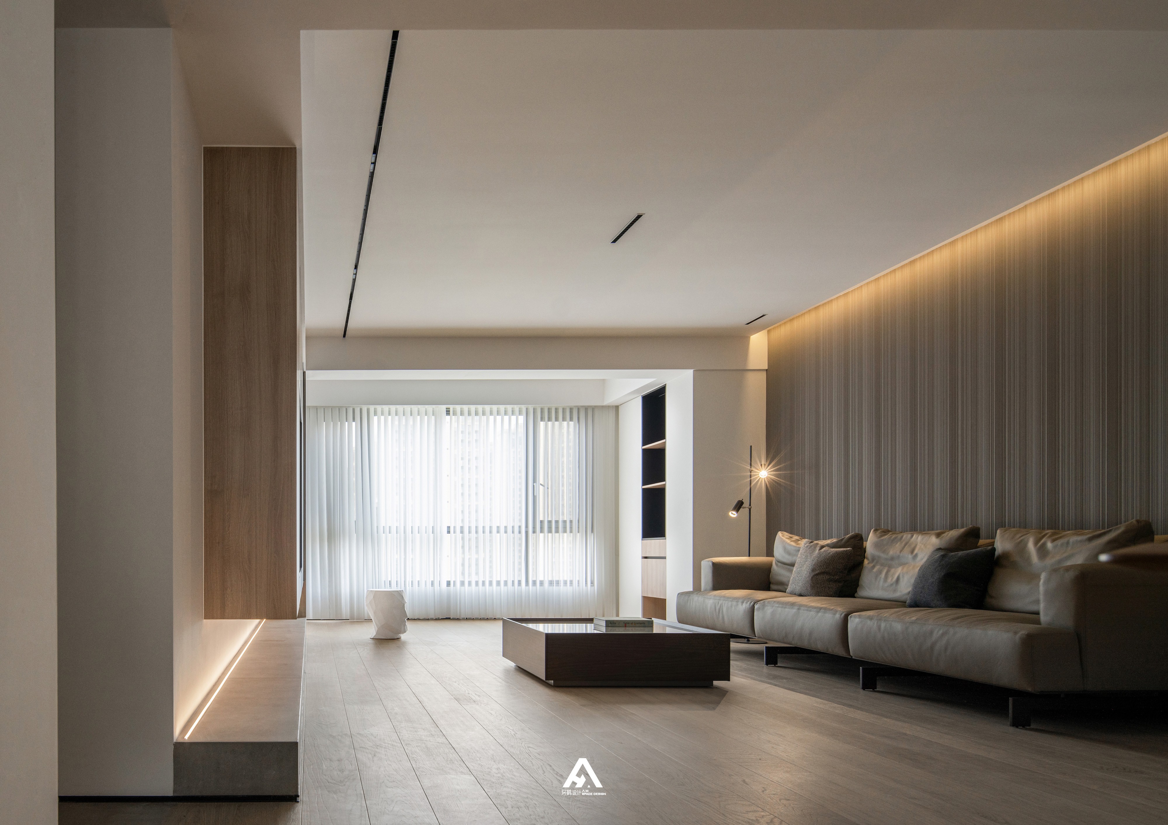 135 平极简原木风居所丨阿鹤设计-21