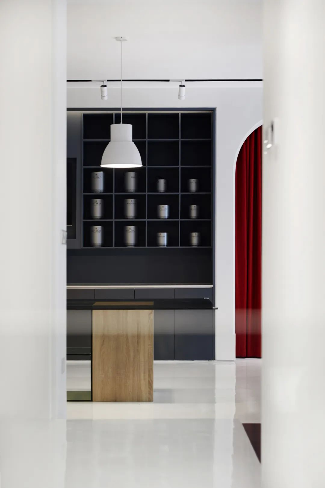 凯丽雅居 | 极简白撞色,艺术涂料与布艺软装的完美融合-29