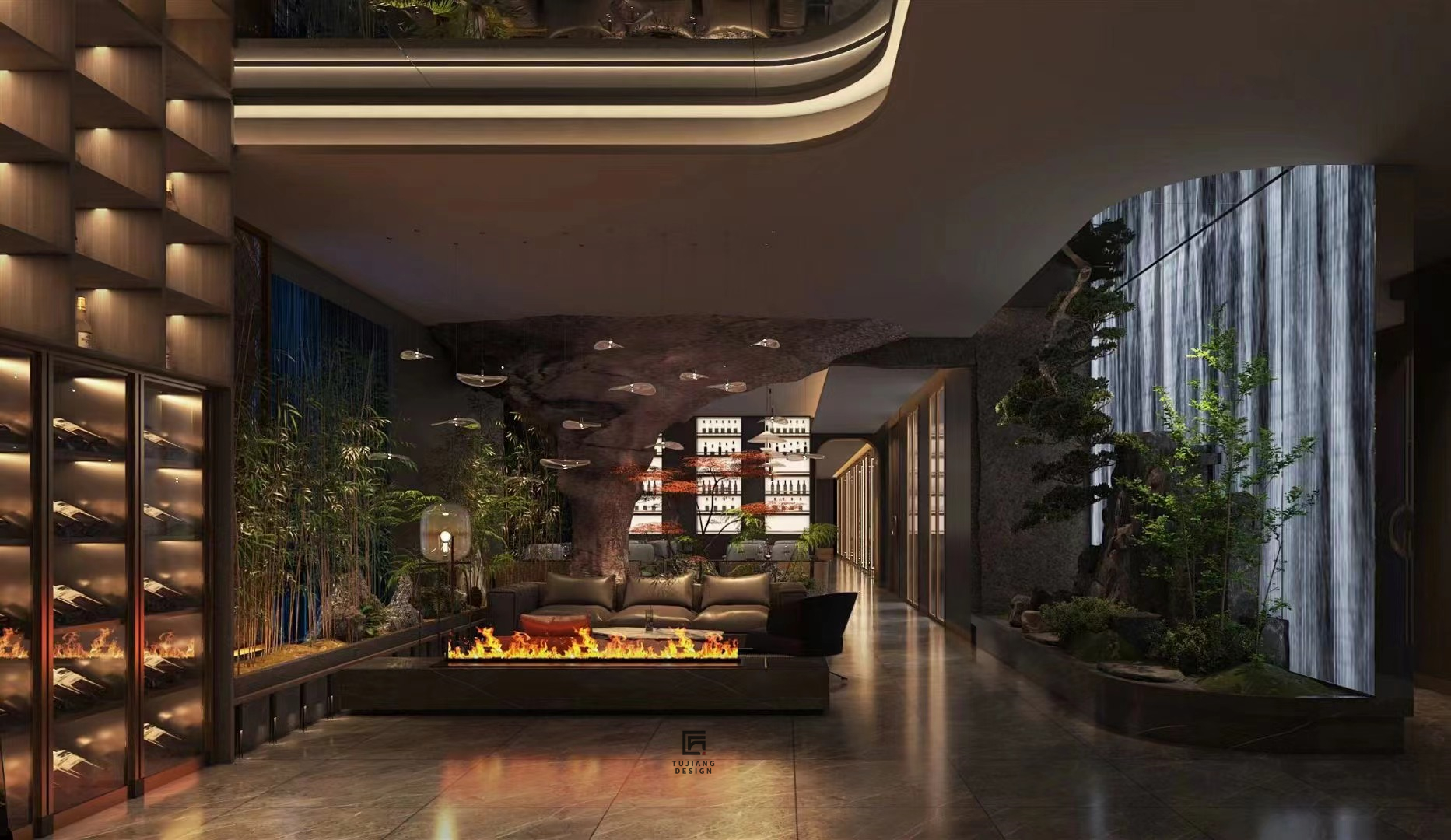 工装湘菜馆设计案例丨带你走进人情满满的湘江古城-1