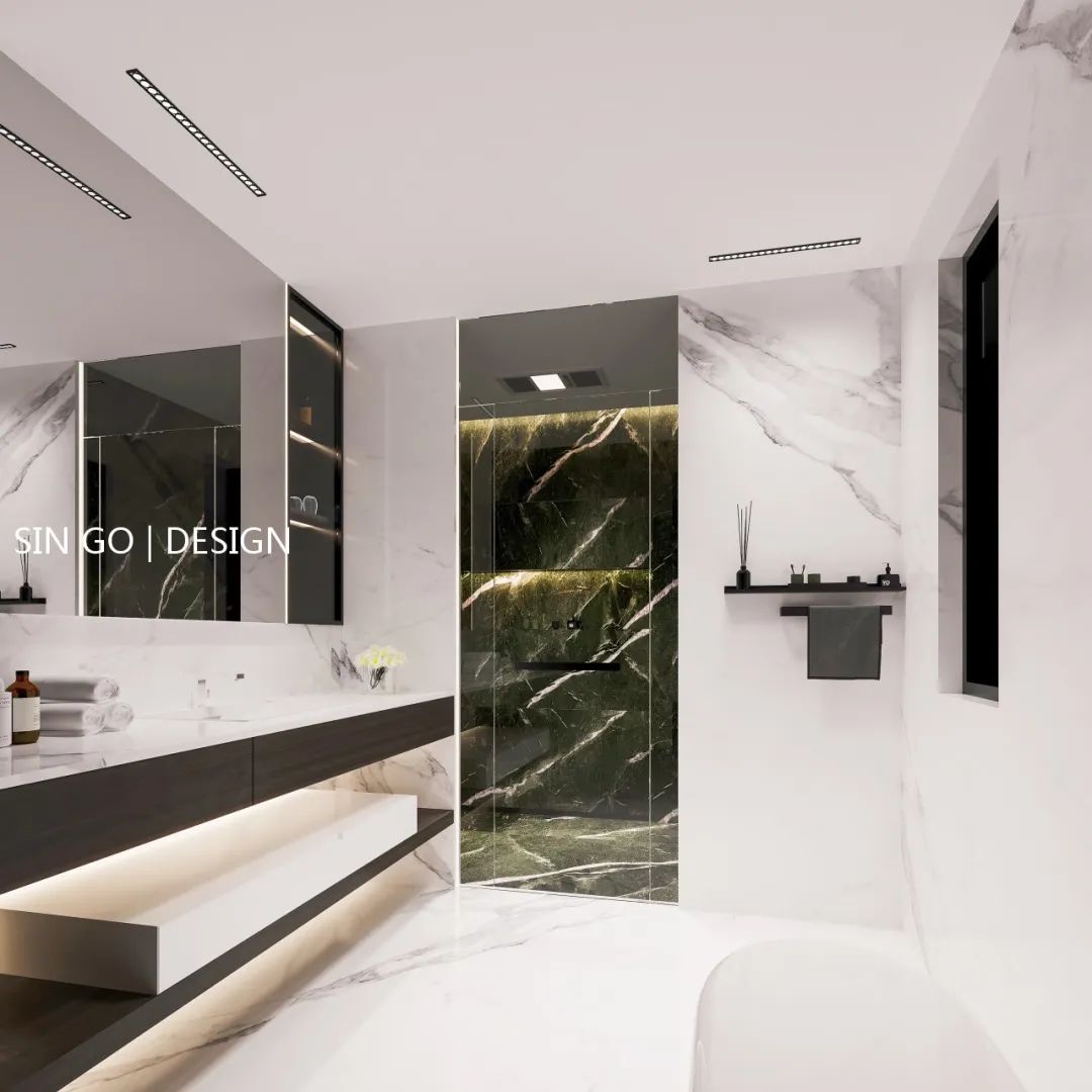 上海揽海高尔夫 540㎡极简别墅,演绎古典与现代的融合-51