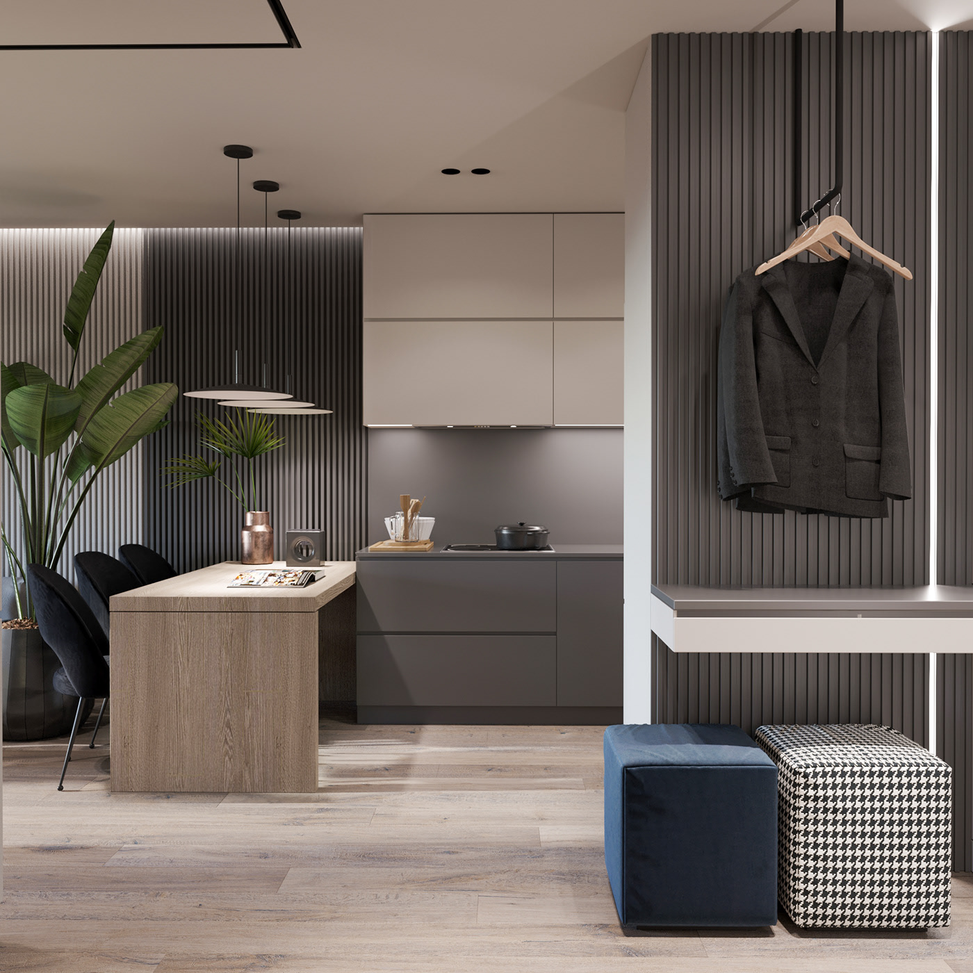 开放式 小户型一居设计-8