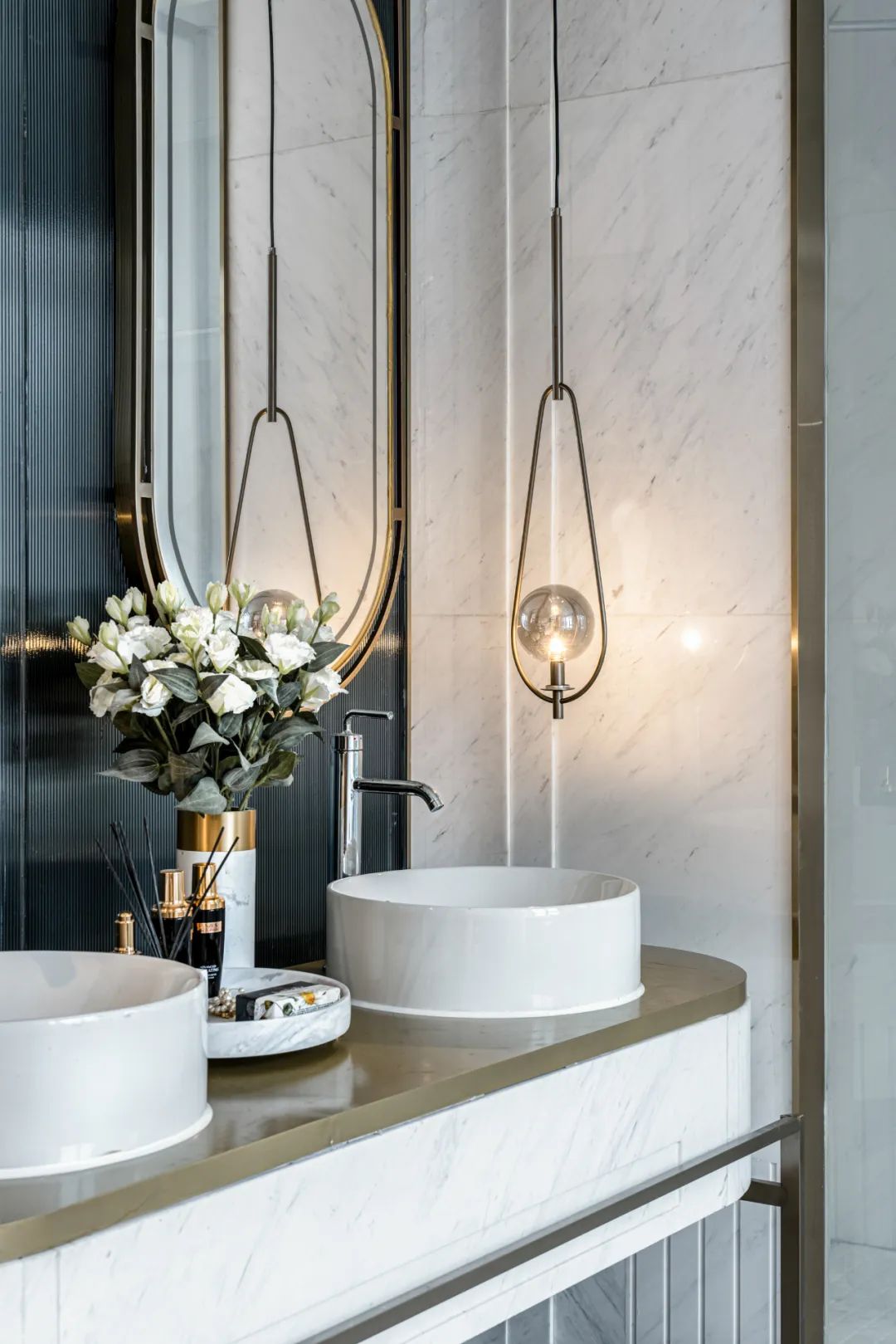 云麓公馆 | 法式柔美，450㎡别墅的曲线魅力-28