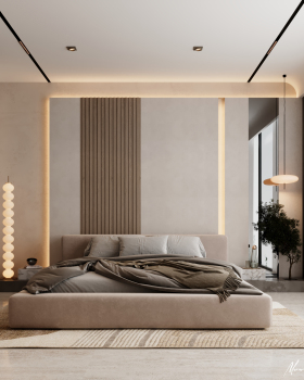 Master Besroom室内设计项目丨Lamia muhammed Design