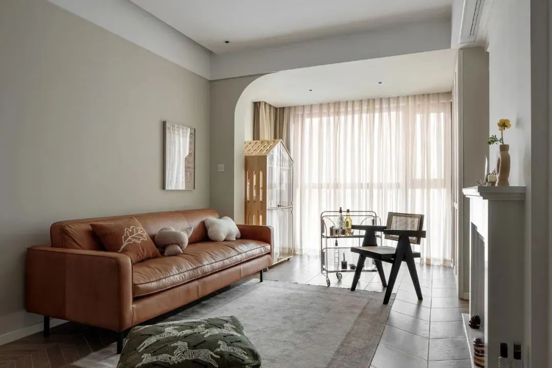 柔美复古风,79m²小两室婚房的精致设计-24