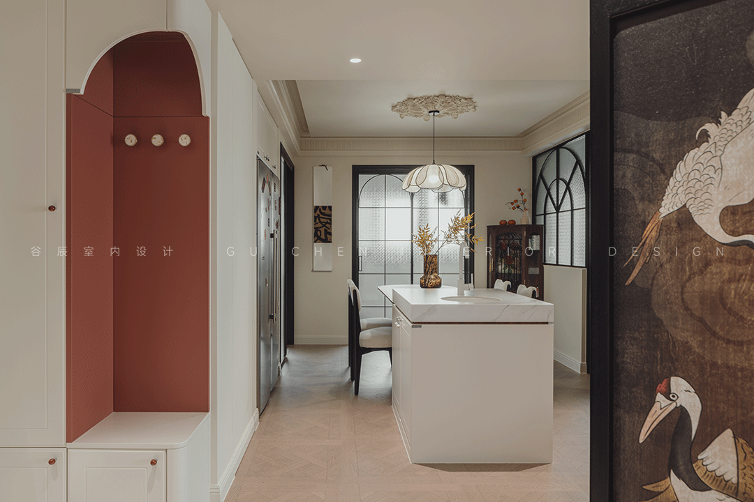 安徽黄山玉屏齐云府复古风家装设计丨中国黄山丨谷辰设计-10