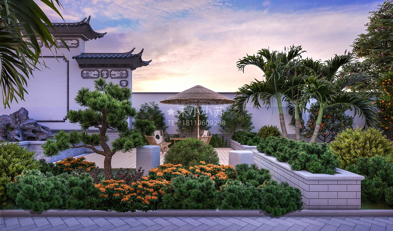 中式庭院效果案例-4