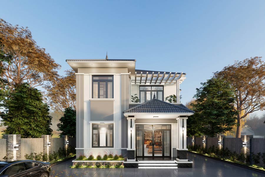 35套二层坡顶别墅设计方案丨NEOHouse vn-25