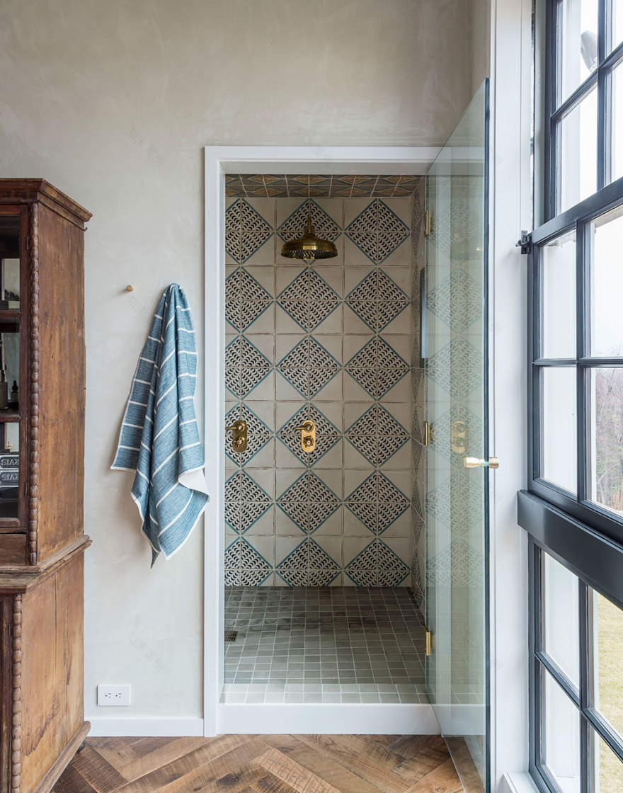 纽约附近英式乡村风格的复古农场住宅设计-24