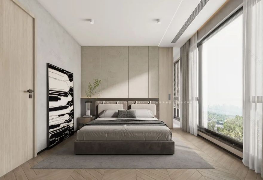 广州·椿舍空间设计,简约线条勾勒春意生活-46