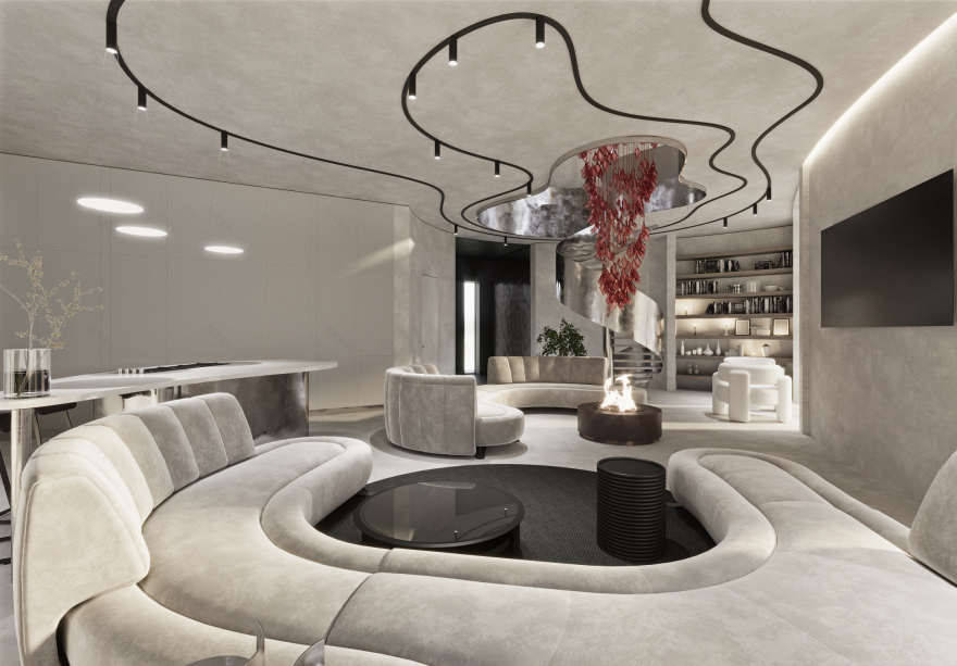 Bionic 风格别墅室内设计丨西班牙-9