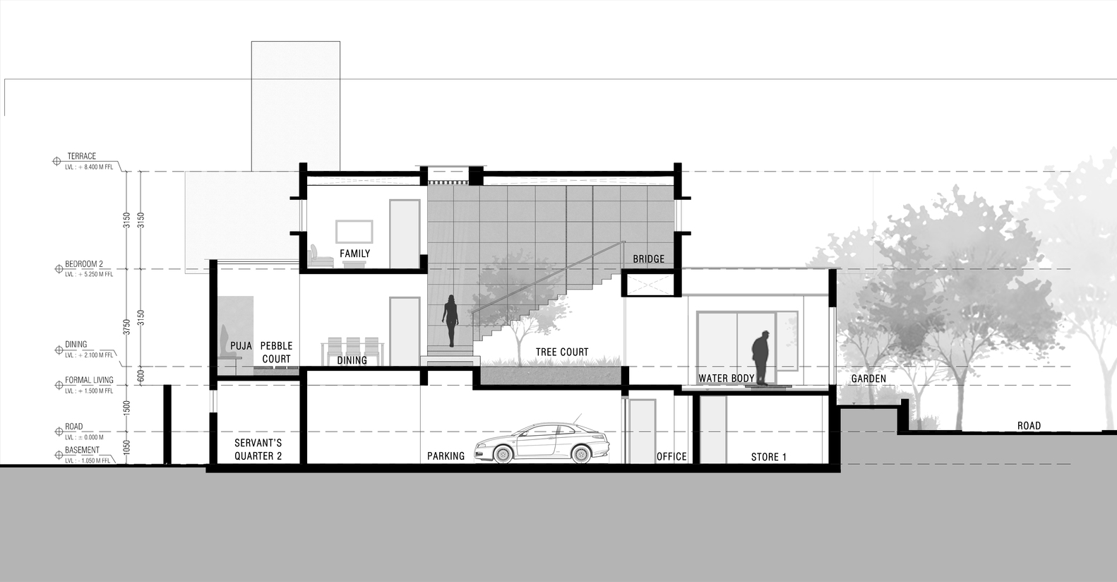 三院住宅 · 现代与传统的和谐共生-24